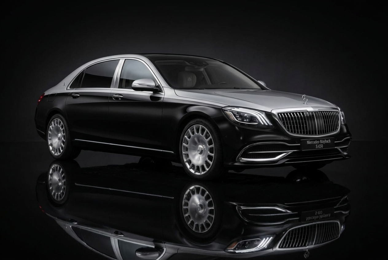 Mercedes-Maybach S650 in Two-Tone Silver / Black