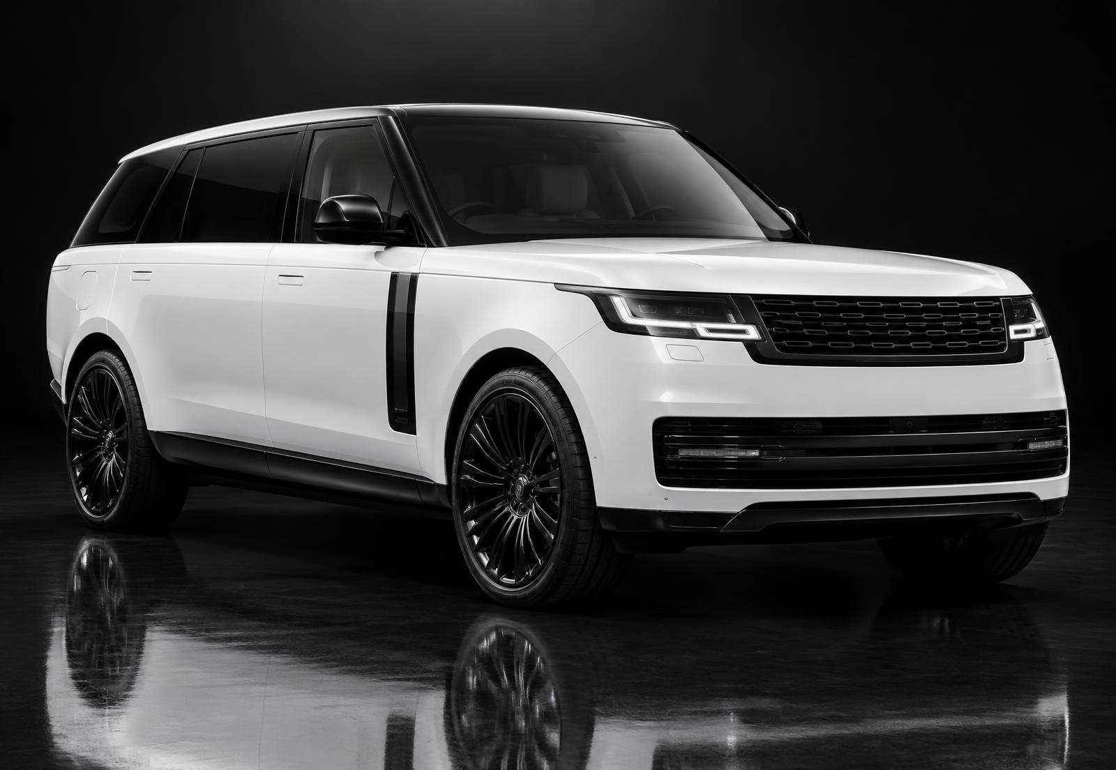 Range Rover Long Wheelbase in White / Black Rims